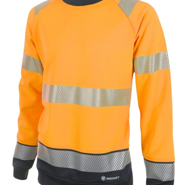 HIVIS TWO TONE SWEATSHIRT OR/BLK 3XL BSS