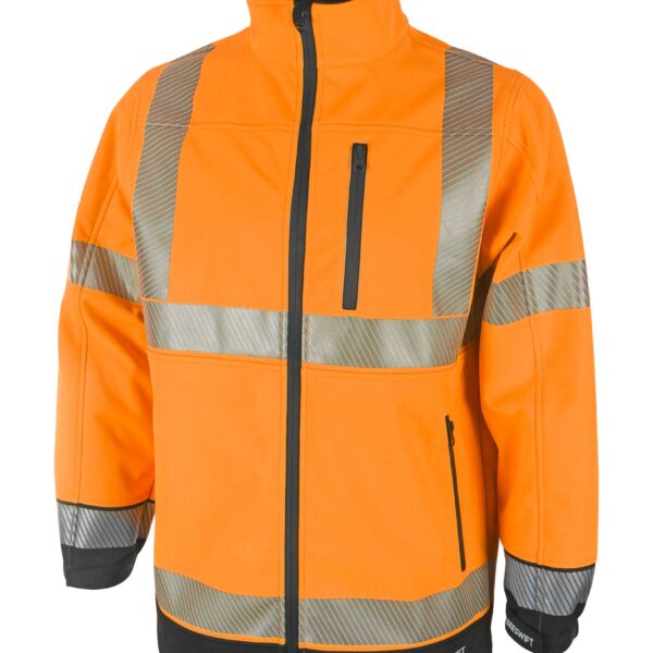 HIVIS TWO TONE SOFTSHELL OR/BLK 3XL SSTT