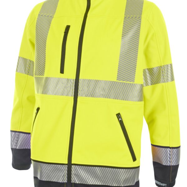 HIVIS TWO TONE SOFTSHELL SAT YELL/NVY 3X