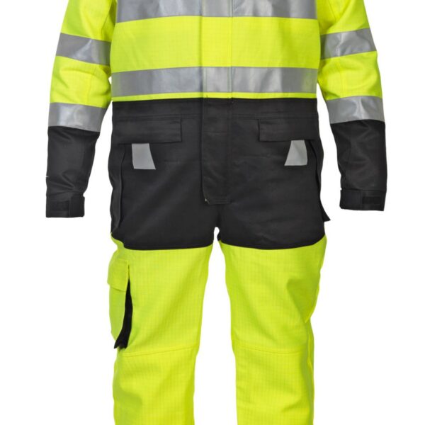 HOVE HIVIS TWO TONE COVERALL YELLOW/BLAC