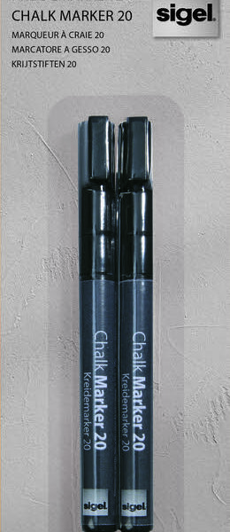 Liquid Chalk Marker Bk 1-2mm bullet tip