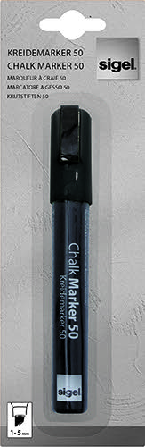 Liquid Chalk Marker Bk 1-5mm chisel tip