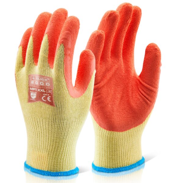 M/P ORANGE LATEX P/C GLOVE XXL