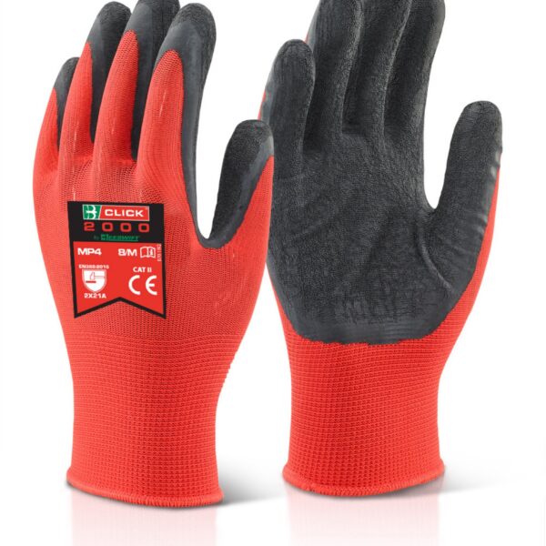 M/P BLACK LATEX POLY GLOVE XL