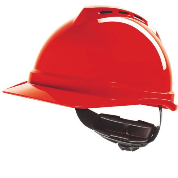 V-GARD 500 VENTED SAFETY HELMET RED