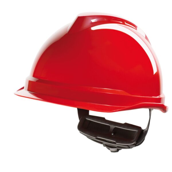 V-GARD 520 PEAKLESS SAFETY HELMET RED