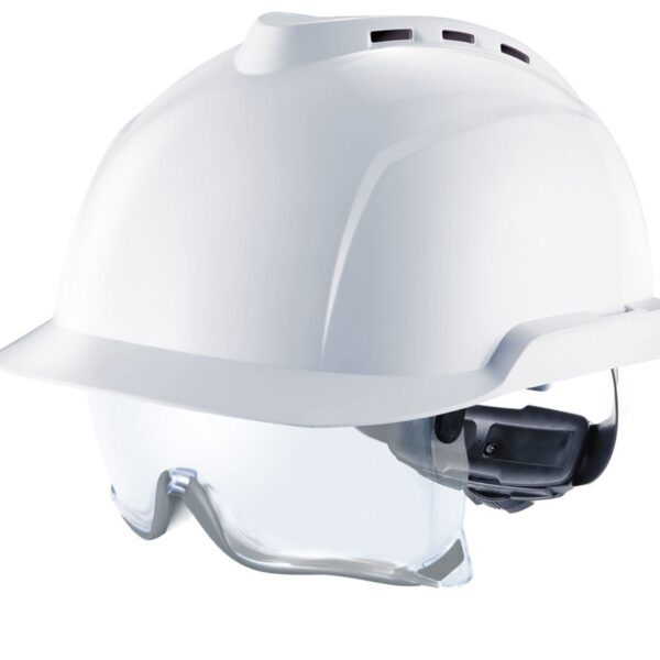 V-GARD 930 VENTED HELMET WHITE C/W INTEG