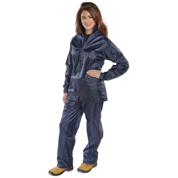 NYLON B-DRI SUIT NAVY XXXL