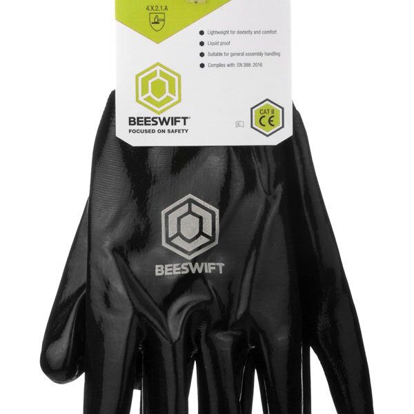 NITRILE FULLY COATED BLACK XL