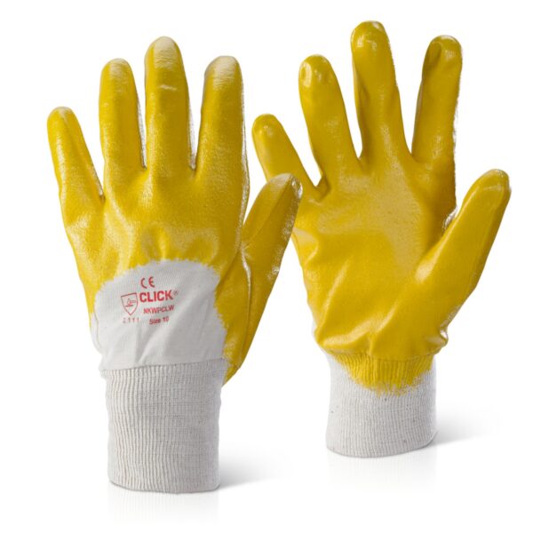 NITRILE K/W P/C L/W YELLOW 10
