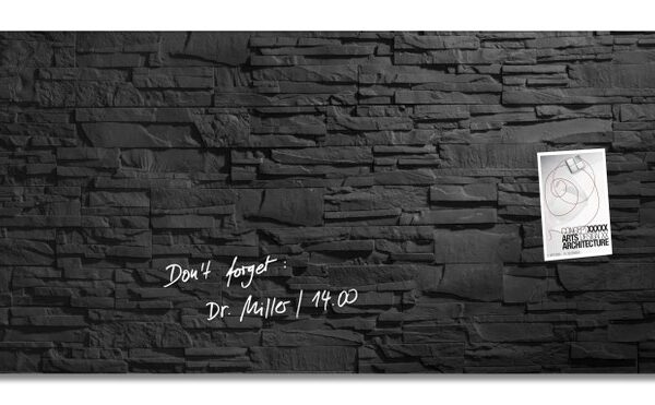 Magn glassb Artv Slate 130x55cm