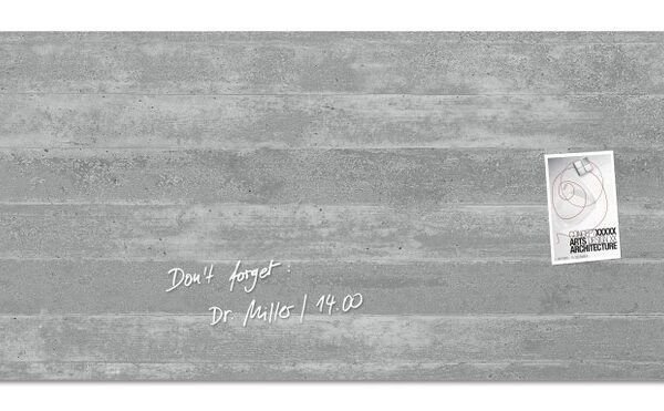 Magn glassb Artv Concrete 130x55cm