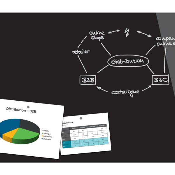 Mag Glass Board 900x600x9mm - Black
