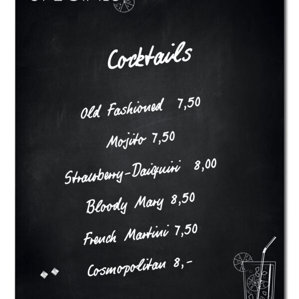 Magn glassb Artv Hap Hour matt 90x120cm