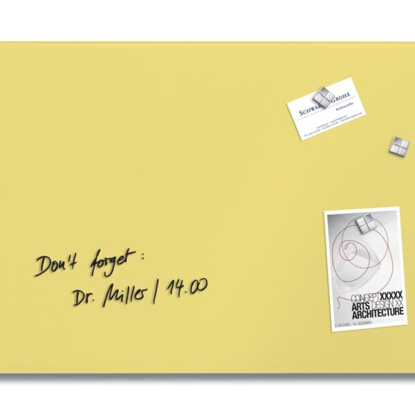 Magn glassb Artv matt pastel yel 60x40cm