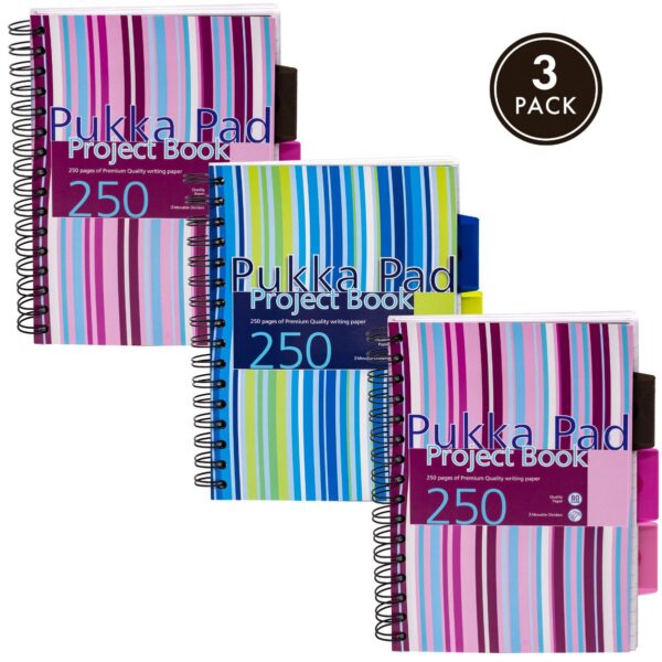 Pukka Pad Poly Project Book A5 Blue/Pink