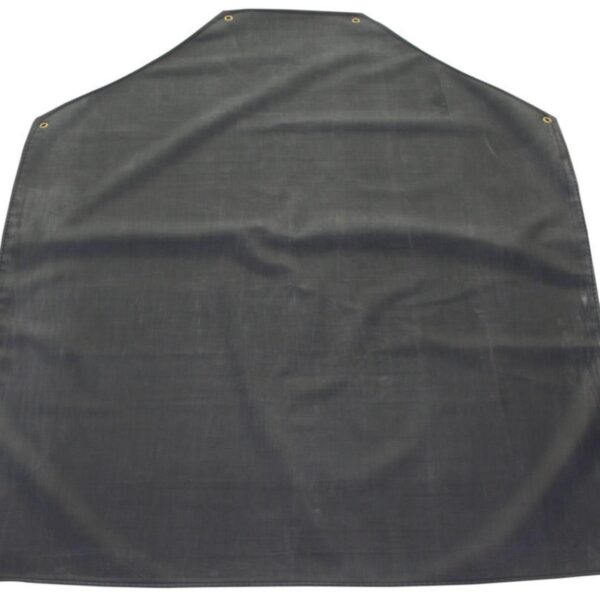 BLACK RUBBER APRON 42”X 36”