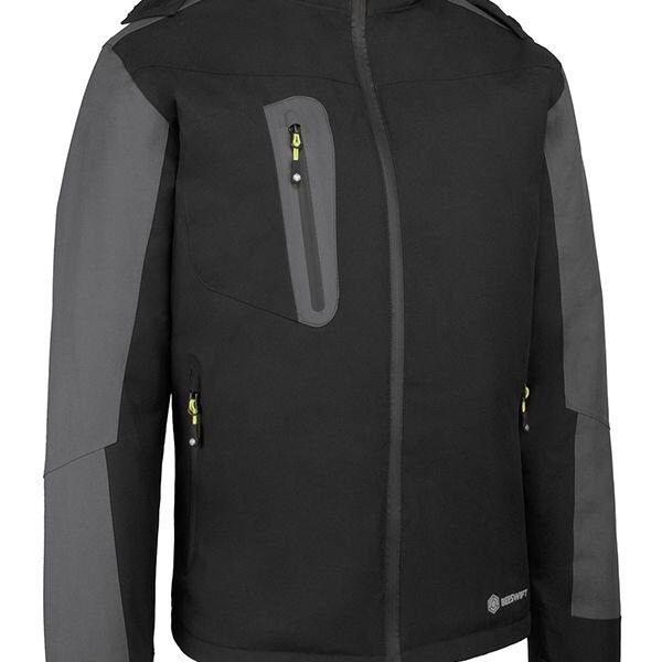 PADDED RAIN JACKET Black/Grey XXL