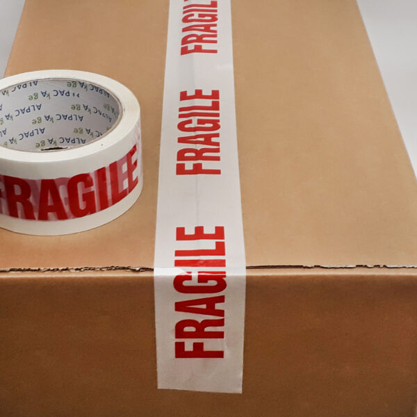 BOPP Tape FRAGILE 48mm 66m 38mu Red/Wh