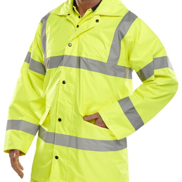 L/WT SAT YELLOW EN ISO 20471 JKT 4XL