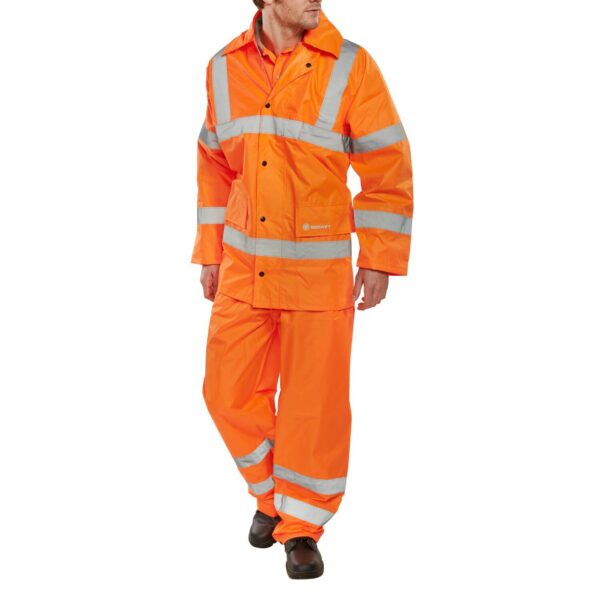 L/WT ORANGE EN ISO 20471 SUIT 5XL