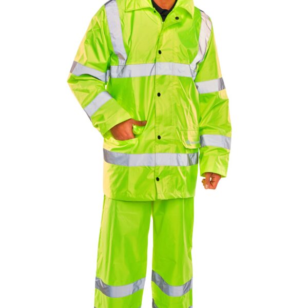 L/WT SAT YEL EN ISO 20471 SUIT XXXL