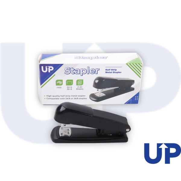 UP Half Strip Metal Stapler - Black (1)