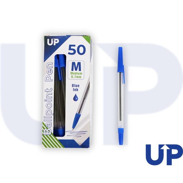 UP Ballpoint Pen Medium Blue (50)