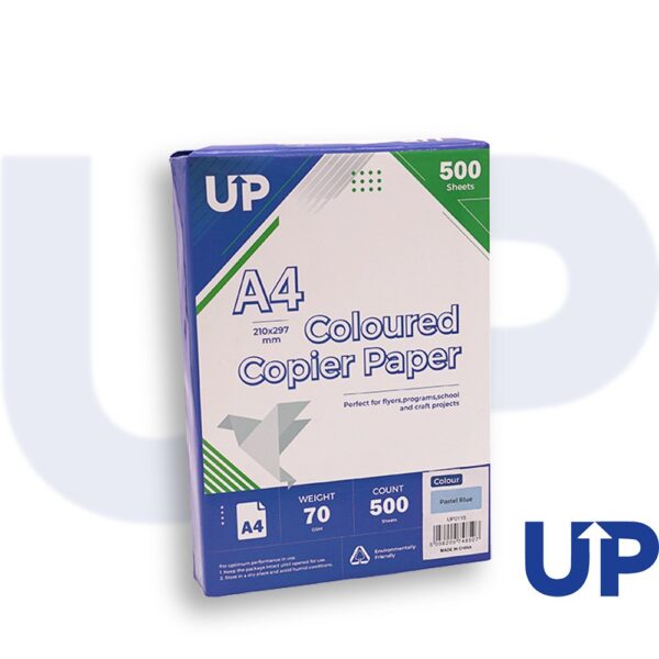 UP A4 Paper 70G Pastel Blue 500 sheet