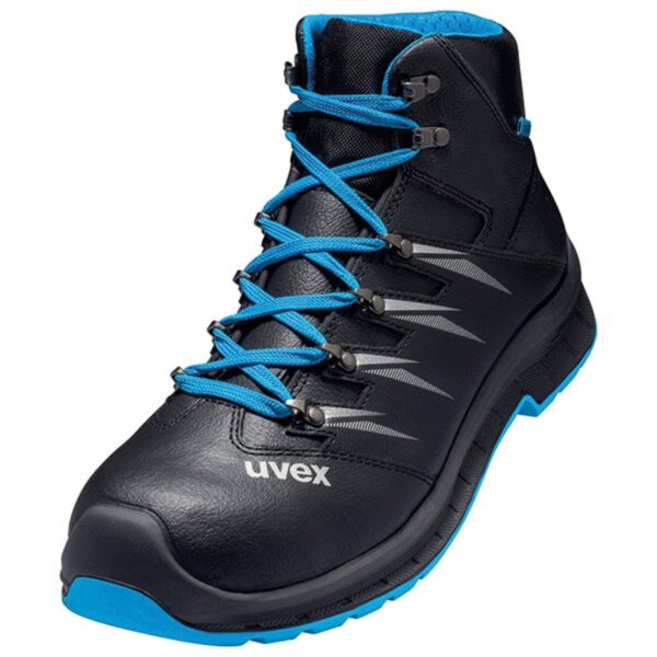 UVEX 2 TREND SAFETY BOOT BLACK/BLUE SIZE