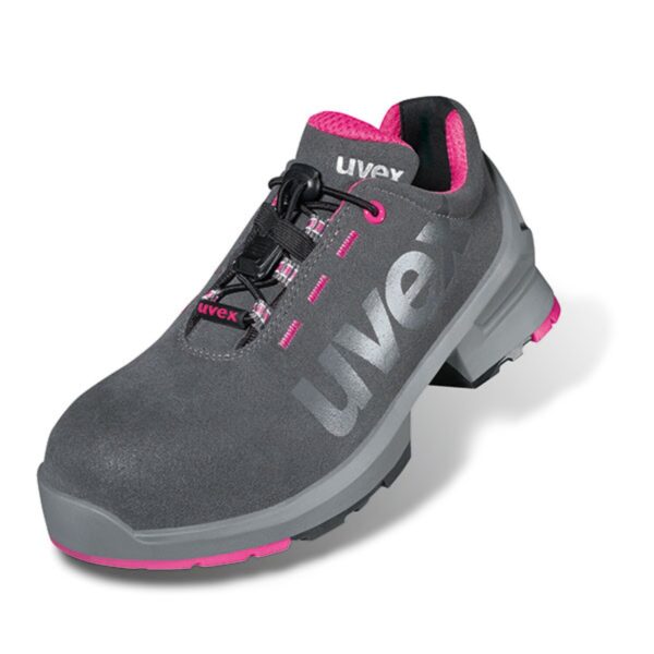 UVEX 1 LADIES SAFETY TRAINER GREY/PINK S