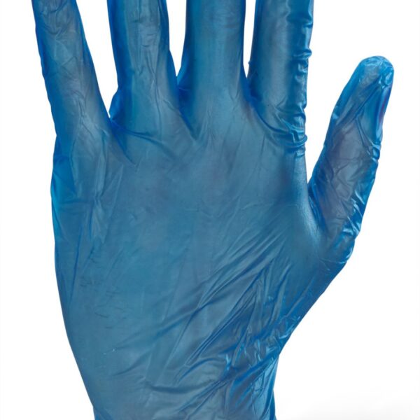 VINYL DISP GLOVES BLUE SMALL